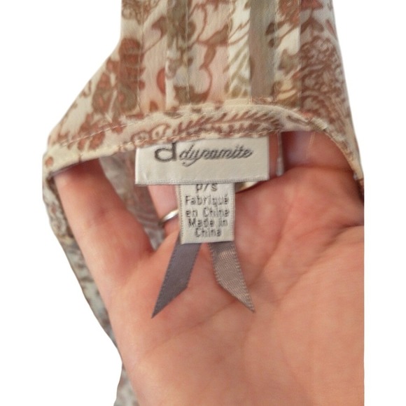 Dynamite Floral Spaghetti Strap Top Size Small - Picture 6 of 10